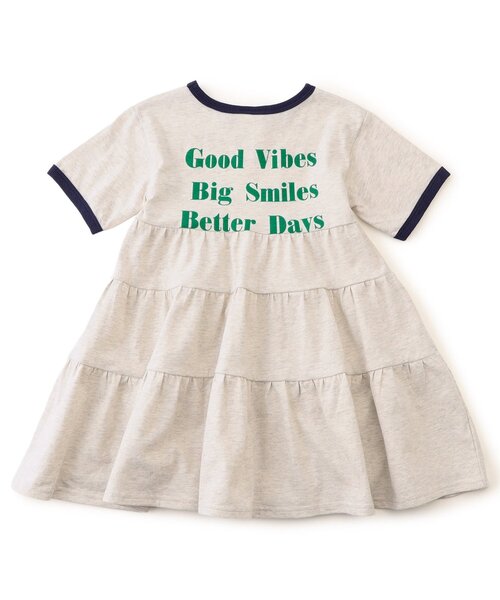 BREEZE（ブリーズ）の「【リンク】リンガー配色3柄ロゴワンピース（ワンピース・キッズ・アイボリー/ネイビー/レッド・100/90/80/140/130/120/110）」の14枚目の写真