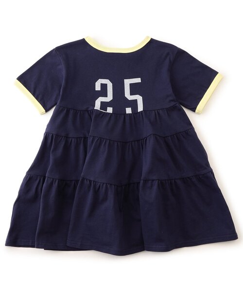 BREEZE（ブリーズ）の「【リンク】リンガー配色3柄ロゴワンピース（ワンピース・キッズ・アイボリー/ネイビー/レッド・100/90/80/140/130/120/110）」の15枚目の写真