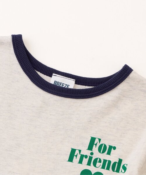 BREEZE（ブリーズ）の「【リンク】リンガー配色3柄ロゴワンピース（ワンピース・キッズ・アイボリー/ネイビー/レッド・100/90/80/140/130/120/110）」の17枚目の写真