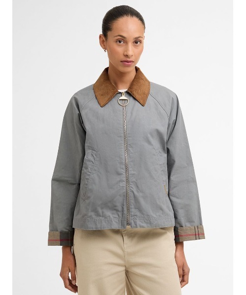 Barbour(バブアー)の「Catlin ノンワックス ジャケット(レディース)(ブルゾン・レディース・グリーン/ベージュ/グレー・10/8/6)」の2枚目の写真