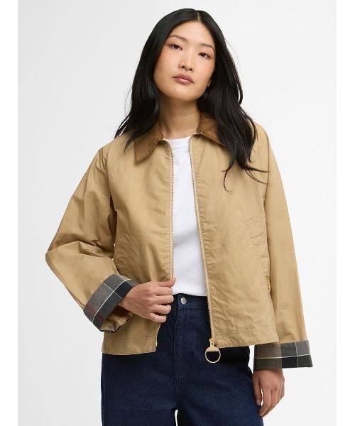 Barbour(バブアー)の「Catlin ノンワックス ジャケット(レディース)(ブルゾン・レディース・グリーン/ベージュ/グレー・10/8/6)」の4枚目の写真