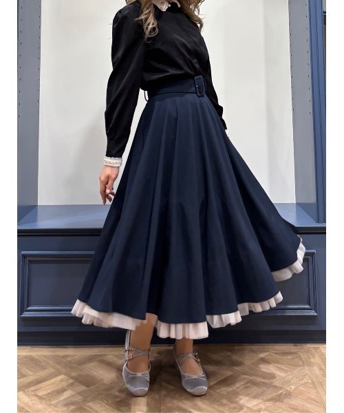 an another angelus（アンアナザーアンジェラス）の「クロスストラップサテンバレエパンプス/fint フィント（パンプス・レディース・ブルーグレー/ブラック・S/L/M）」の16枚目の写真