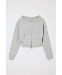 【26年SS新作】【セットアップ対応】OFF SHOULDER ZIP UP スウェット