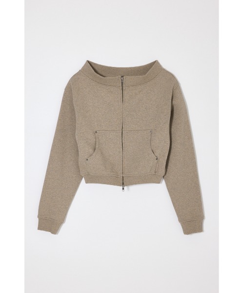MOUSSY(マウジー)の「【26年SS新作】【セットアップ対応】OFF SHOULDER ZIP UP スウェット(スウェット・レディース・杢グレー/ベージュ/ライトブラック・FREE)」の16枚目の写真