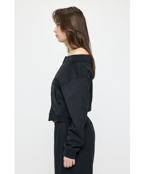 MOUSSY(マウジー)の「【26年SS新作】【セットアップ対応】OFF SHOULDER ZIP UP スウェット(スウェット・レディース・杢グレー/ベージュ/ライトブラック・FREE)」の9枚目の写真