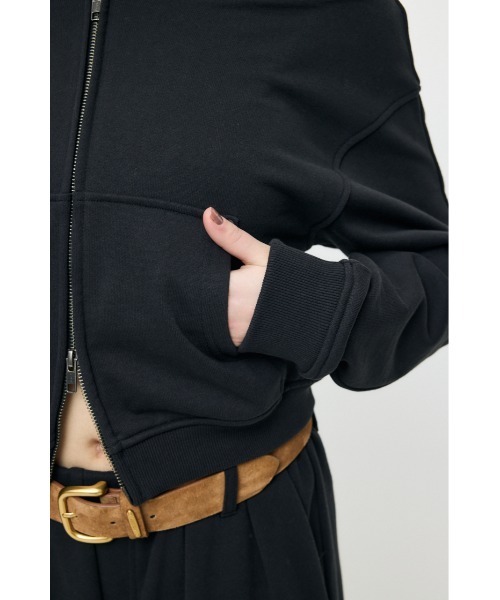 MOUSSY(マウジー)の「【26年SS新作】【セットアップ対応】OFF SHOULDER ZIP UP スウェット(スウェット・レディース・杢グレー/ベージュ/ライトブラック・FREE)」の12枚目の写真