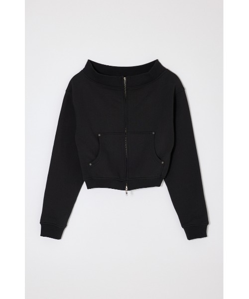 MOUSSY(マウジー)の「【26年SS新作】【セットアップ対応】OFF SHOULDER ZIP UP スウェット(スウェット・レディース・杢グレー/ベージュ/ライトブラック・FREE)」の15枚目の写真