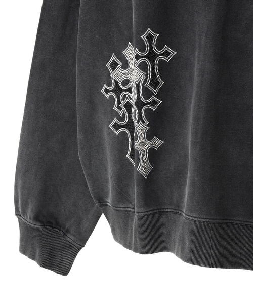 SUPPLIER（サプライヤー）の「SUPPLIER/サプライヤー/Multiple Cross Rhinestone Zip Hoodie（パーカー・メンズ・ブルー/ブラック・L/XL/M）」の11枚目の写真