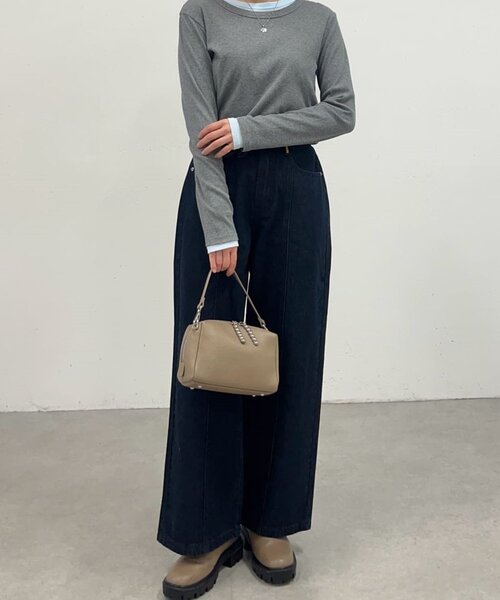 ear PAPILLONNER(イアパピヨネ)の「【ほし企画】スタッズポシェット/ショルダーバッグ(ショルダーバッグ・レディース・ブラック/ブラウン/グレー系その他・FREE)」の5枚目の写真