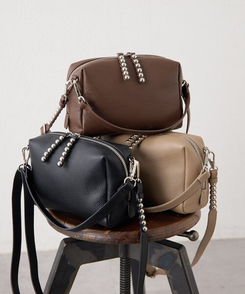 ear PAPILLONNER(イアパピヨネ)の「【ほし企画】スタッズポシェット/ショルダーバッグ(ショルダーバッグ・レディース・ブラック/ブラウン/グレー系その他・FREE)」の10枚目の写真