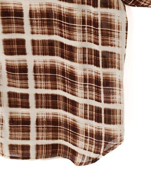 WHITELAND（ホワイトランド）の「WHITELAND/ホワイトランド/CHIFFON SHIRTS（シャツ/ブラウス・レディース・ブラウン/ブラック・F）」の8枚目の写真