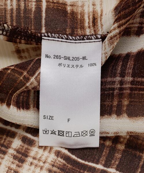 WHITELAND（ホワイトランド）の「WHITELAND/ホワイトランド/CHIFFON SHIRTS（シャツ/ブラウス・レディース・ブラウン/ブラック・F）」の4枚目の写真