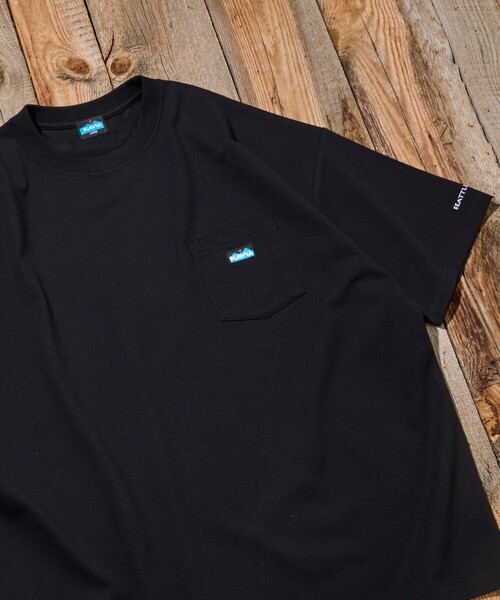 FREAK'S STORE(フリークスストア)の「限定展開 KAVU×FREAK'S STORE カブー 別注 STORATECH ワンポイント刺繍 クルーネック ポケットTシャツ(Tシャツ/カットソー・メンズ・ホワイト/ブラック/ホワイト系その他/グレイッシュベージュ/ネイビー/ブラック系その他・LARGE/MEDIUM/SMALL)」の19枚目の写真