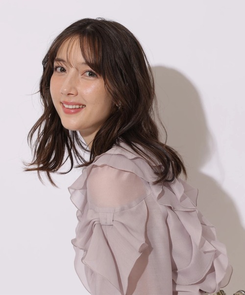 Apuweiser-riche（アプワイザーリッシェ）の「袖リボンフリルブラウス（シャツ/ブラウス・レディース・ピンクベージュ/ライトブルー/ホワイト/ネイビー・2/1）」の18枚目の写真