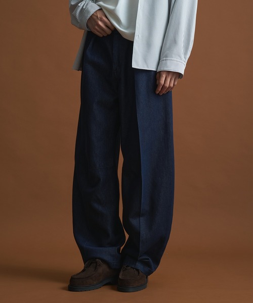 PUBLIC TOKYO（パブリックトウキョウ）の「PUBLIC DENIM エバークリースカーブデニム　/日本製/岡山デニム/ワイドパンツ/バレル/ルーズ（デニムパンツ・メンズ・ダークグレー/インディゴブルー・3/2/1）」の15枚目の写真