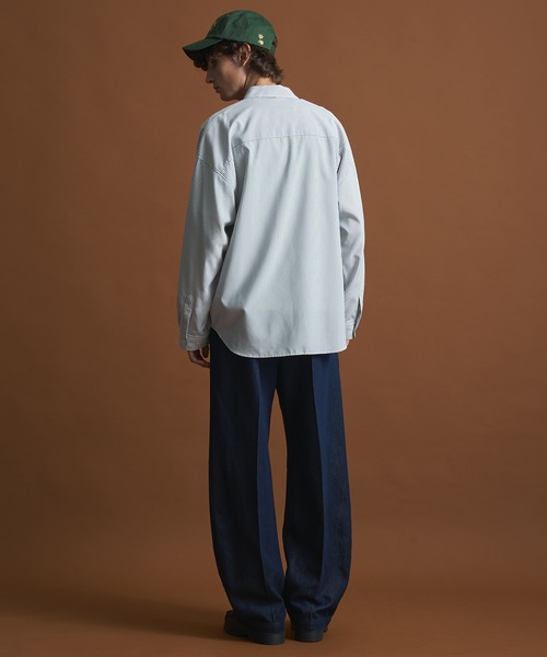 PUBLIC TOKYO（パブリックトウキョウ）の「PUBLIC DENIM エバークリースカーブデニム　/日本製/岡山デニム/ワイドパンツ/バレル/ルーズ（デニムパンツ・メンズ・ダークグレー/インディゴブルー・3/2/1）」の19枚目の写真