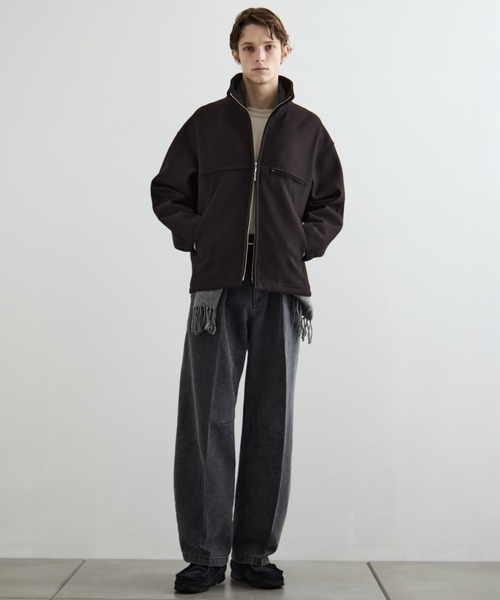 PUBLIC TOKYO（パブリックトウキョウ）の「PUBLIC DENIM エバークリースカーブデニム　/日本製/岡山デニム/ワイドパンツ/バレル/ルーズ（デニムパンツ・メンズ・ダークグレー/インディゴブルー・3/2/1）」の12枚目の写真