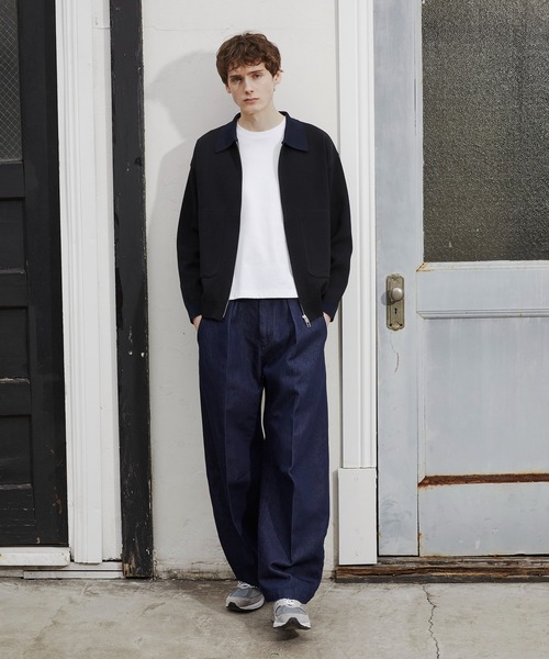 PUBLIC TOKYO（パブリックトウキョウ）の「PUBLIC DENIM エバークリースカーブデニム　/日本製/岡山デニム/ワイドパンツ/バレル/ルーズ（デニムパンツ・メンズ・ダークグレー/インディゴブルー・3/2/1）」の22枚目の写真