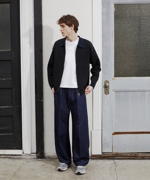 PUBLIC TOKYO(パブリックトウキョウ)の「PUBLIC DENIM エバークリースバレルデニム /日本製/岡山デニム/ワイドパンツ/バルーン/ルーズ/カーブ(デニムパンツ・メンズ・ダークグレー/インディゴブルー・3/2/1)」の19枚目の写真