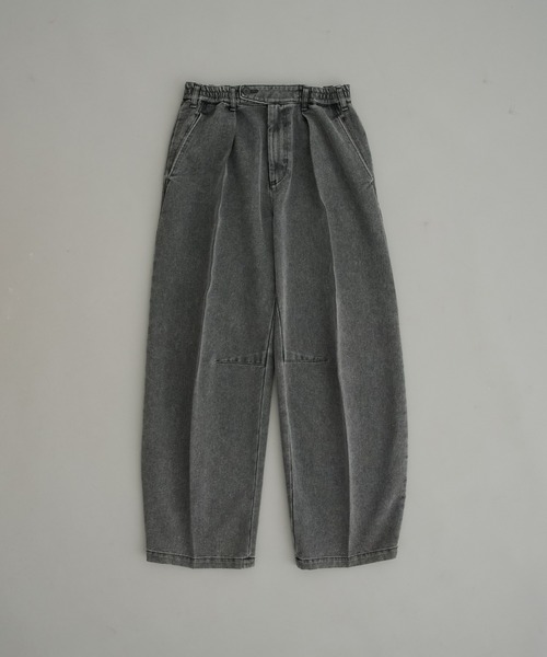 PUBLIC TOKYO(パブリックトウキョウ)の「PUBLIC DENIM エバークリースバレルデニム /日本製/岡山デニム/ワイドパンツ/バルーン/ルーズ/カーブ(デニムパンツ・メンズ・ダークグレー/インディゴブルー・3/2/1)」の22枚目の写真