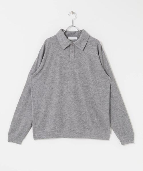 SENSE OF PLACE by URBAN RESEARCH（センスオブプレイスバイアーバンリサーチ）の「シアーロングスリーブポロシャツ（ポロシャツ・メンズ・チャコールグレー/グレー/ミント・LARGE/MEDIUM）」の17枚目の写真