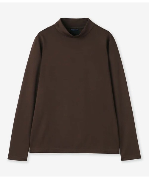 junhashimoto（ジュンハシモト）の「WASHABLE WOOL MOCK NECK T（Tシャツ/カットソー・メンズ・ブラウン/カーキ/ブラック・2/4/5/3）」の2枚目の写真