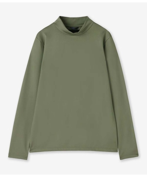 junhashimoto（ジュンハシモト）の「WASHABLE WOOL MOCK NECK T（Tシャツ/カットソー・メンズ・ブラウン/カーキ/ブラック・2/4/5/3）」の3枚目の写真