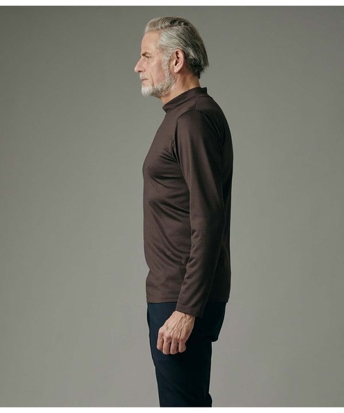 junhashimoto（ジュンハシモト）の「WASHABLE WOOL MOCK NECK T（Tシャツ/カットソー・メンズ・ブラウン/カーキ/ブラック・2/4/5/3）」の6枚目の写真