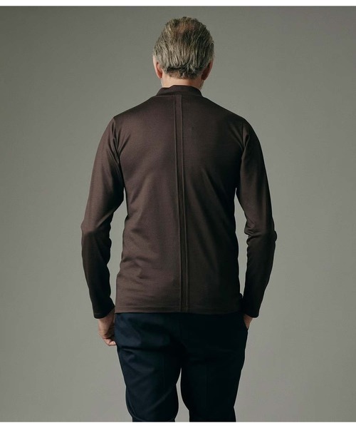 junhashimoto（ジュンハシモト）の「WASHABLE WOOL MOCK NECK T（Tシャツ/カットソー・メンズ・ブラウン/カーキ/ブラック・2/4/5/3）」の7枚目の写真