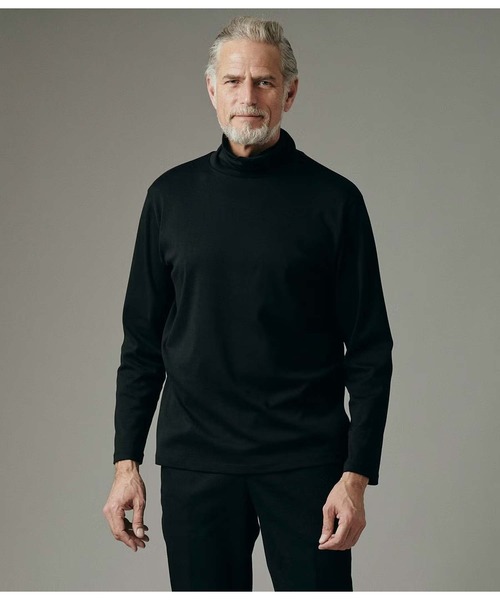 junhashimoto（ジュンハシモト）の「WASHABLE WOOL MOCK NECK T（Tシャツ/カットソー・メンズ・ブラウン/カーキ/ブラック・2/4/5/3）」の9枚目の写真