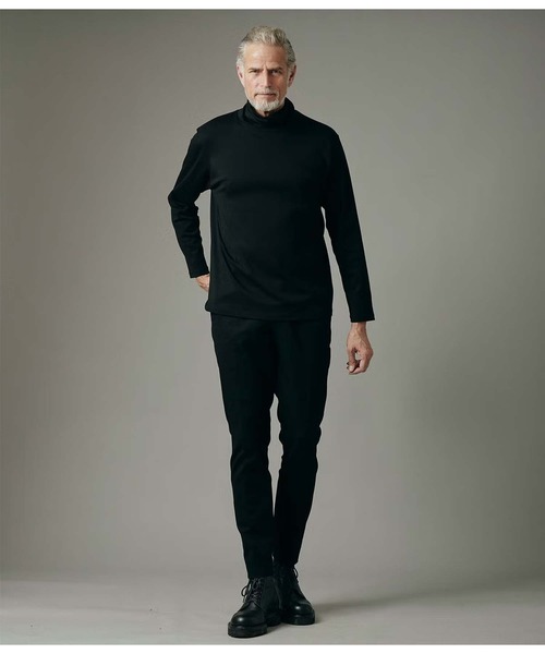 junhashimoto（ジュンハシモト）の「WASHABLE WOOL MOCK NECK T（Tシャツ/カットソー・メンズ・ブラウン/カーキ/ブラック・2/4/5/3）」の10枚目の写真