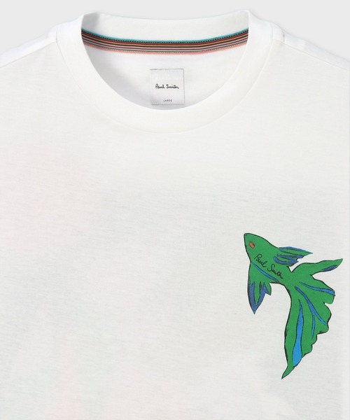 Paul Smith(ポールスミス)の「"River Collage" 半袖Tシャツ / 163520 919T(Tシャツ/カットソー・メンズ・ホワイト・X-LARGE/LARGE/MEDIUM)」の2枚目の写真