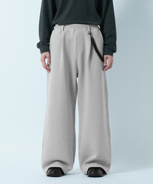 RAGEBLUE（レイジブルー）の「PIGMENT DYE CARDBOARD FABRIC EASY SWEAT PANTS / ピグメント加工ダンボールイージースウェットパンツ（その他パンツ・メンズ・グレー系その他/その他19・LARGE/MEDIUM）」の2枚目の写真