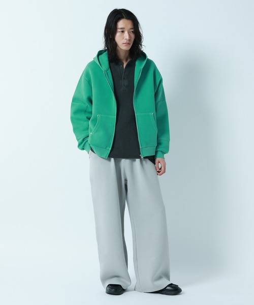 RAGEBLUE（レイジブルー）の「PIGMENT DYE CARDBOARD FABRIC EASY SWEAT PANTS / ピグメント加工ダンボールイージースウェットパンツ（その他パンツ・メンズ・グレー系その他/その他19・LARGE/MEDIUM）」の9枚目の写真