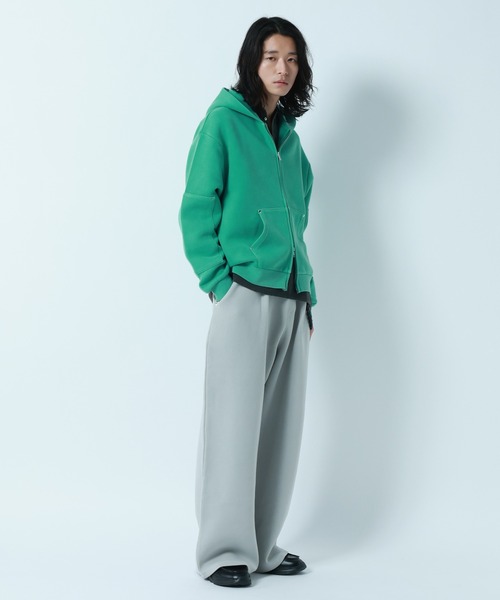 RAGEBLUE（レイジブルー）の「PIGMENT DYE CARDBOARD FABRIC EASY SWEAT PANTS / ピグメント加工ダンボールイージースウェットパンツ（その他パンツ・メンズ・グレー系その他/その他19・LARGE/MEDIUM）」の3枚目の写真