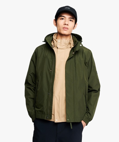 AIGLE(エーグル)の「ゴアテックス 2レイヤー ジャケット RP(マウンテンパーカー・メンズ・ベージュ/モスグリーン/グレー/ブラック・XXL/XS/XL/S/M/L)」の19枚目の写真