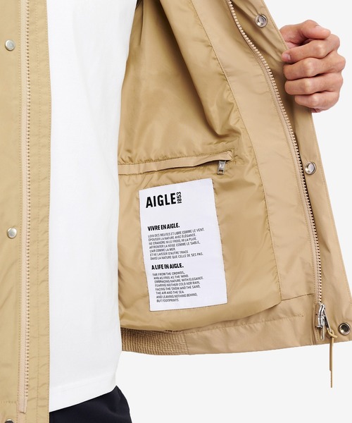 AIGLE(エーグル)の「ゴアテックス 2レイヤー ジャケット RP(マウンテンパーカー・メンズ・ベージュ/モスグリーン/グレー/ブラック・XXL/XS/XL/S/M/L)」の12枚目の写真