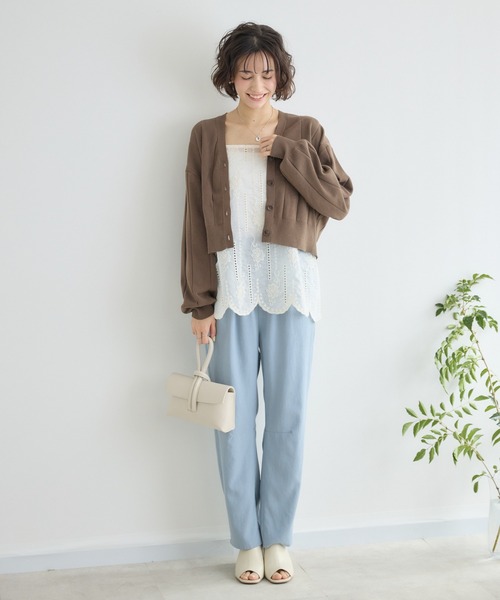 KATHARINE ROSS（キャサリンロス）の「【KATHARINE ROSS】レースレイヤードカーディガン（アンサンブル・レディース・モカ/オフホワイト/ブラック・FREE）」の19枚目の写真