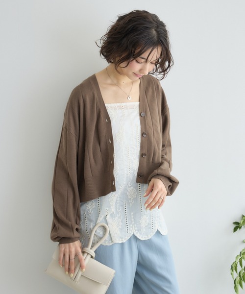 KATHARINE ROSS（キャサリンロス）の「【KATHARINE ROSS】レースレイヤードカーディガン（アンサンブル・レディース・モカ/オフホワイト/ブラック・FREE）」の21枚目の写真