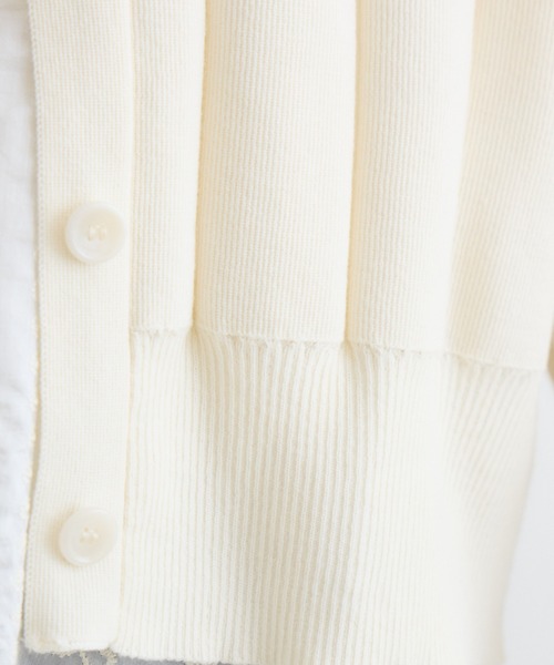 KATHARINE ROSS（キャサリンロス）の「【KATHARINE ROSS】レースレイヤードカーディガン（アンサンブル・レディース・モカ/オフホワイト/ブラック・FREE）」の11枚目の写真