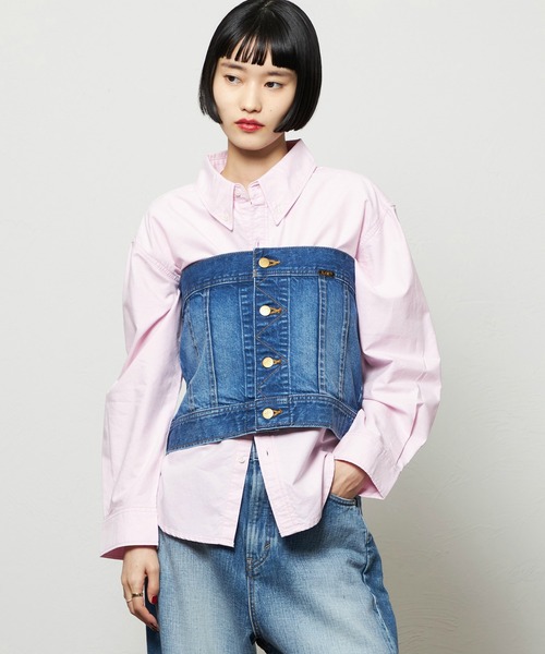 Lee（リー）の「コンフォートビスチェ（その他トップス・レディース・ブルー/インディゴブルー・SMALL/MEDIUM）」の2枚目の写真