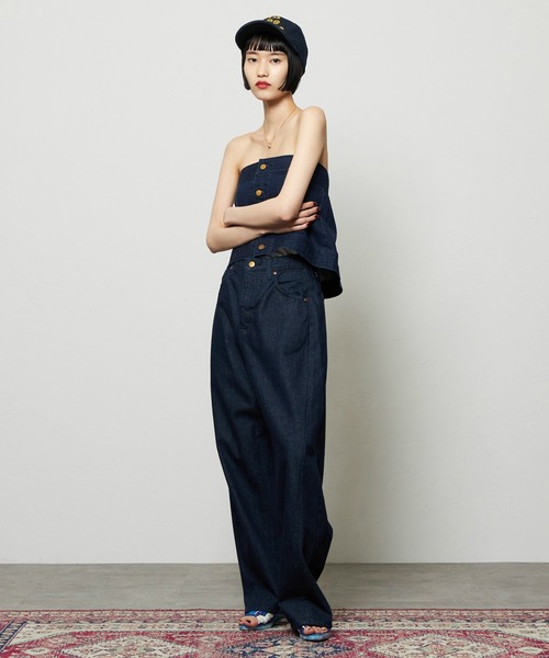 Lee（リー）の「コンフォートビスチェ（その他トップス・レディース・ブルー/インディゴブルー・SMALL/MEDIUM）」の6枚目の写真