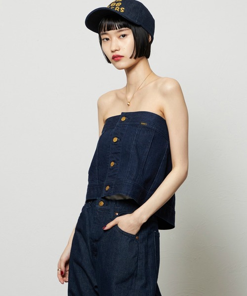 Lee（リー）の「コンフォートビスチェ（その他トップス・レディース・ブルー/インディゴブルー・SMALL/MEDIUM）」の22枚目の写真