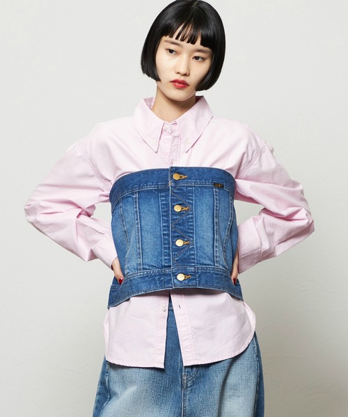Lee（リー）の「コンフォートビスチェ（その他トップス・レディース・ブルー/インディゴブルー・SMALL/MEDIUM）」の10枚目の写真