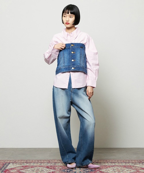 Lee（リー）の「コンフォートビスチェ（その他トップス・レディース・ブルー/インディゴブルー・SMALL/MEDIUM）」の12枚目の写真