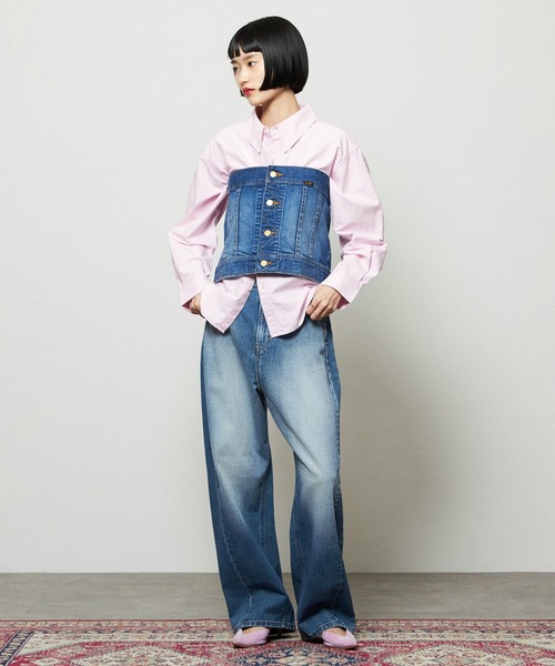 Lee（リー）の「コンフォートビスチェ（その他トップス・レディース・ブルー/インディゴブルー・SMALL/MEDIUM）」の14枚目の写真