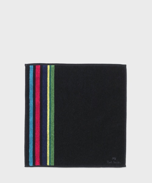PS Paul Smith（ピーエスポールスミス）の「スポーツストライプライン タオルハンカチ【160366 THANK】（ハンカチ/ハンドタオル・メンズ・ブラック/ネイビー/グレー・FREE）」の2枚目の写真