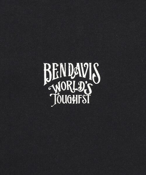 BEN DAVIS/WHITE LABEL（ベンデイビス ホワイトラベル）の「【BEN DAVIS（ベンデイビス）】PAINTER’S SIGN L/S TEE / ロンT クルーネック 長袖 ワンポイント プリント ユニセックス（Tシャツ/カットソー・メンズ・ブラック/ホワイト/グリーン系その他3・MEDIUM/LARGE/X-LARGE）」の5枚目の写真