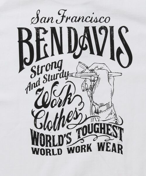 BEN DAVIS/WHITE LABEL（ベンデイビス ホワイトラベル）の「【BEN DAVIS（ベンデイビス）】PAINTER’S SIGN L/S TEE / ロンT クルーネック 長袖 ワンポイント プリント ユニセックス（Tシャツ/カットソー・メンズ・ブラック/ホワイト/グリーン系その他3・MEDIUM/LARGE/X-LARGE）」の12枚目の写真