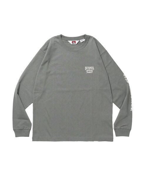 BEN DAVIS/WHITE LABEL（ベンデイビス ホワイトラベル）の「【BEN DAVIS（ベンデイビス）】PAINTER’S SIGN L/S TEE / ロンT クルーネック 長袖 ワンポイント プリント ユニセックス（Tシャツ/カットソー・メンズ・ブラック/ホワイト/グリーン系その他3・MEDIUM/LARGE/X-LARGE）」の14枚目の写真